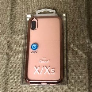 Onn iPhone Cellphone Case X Xs Rose Gold